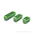 Pluggable Terminal Blocks Male Green Bent Corner